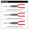 Milwaukee 3PC Long Reach Hose Grip Pliers Set